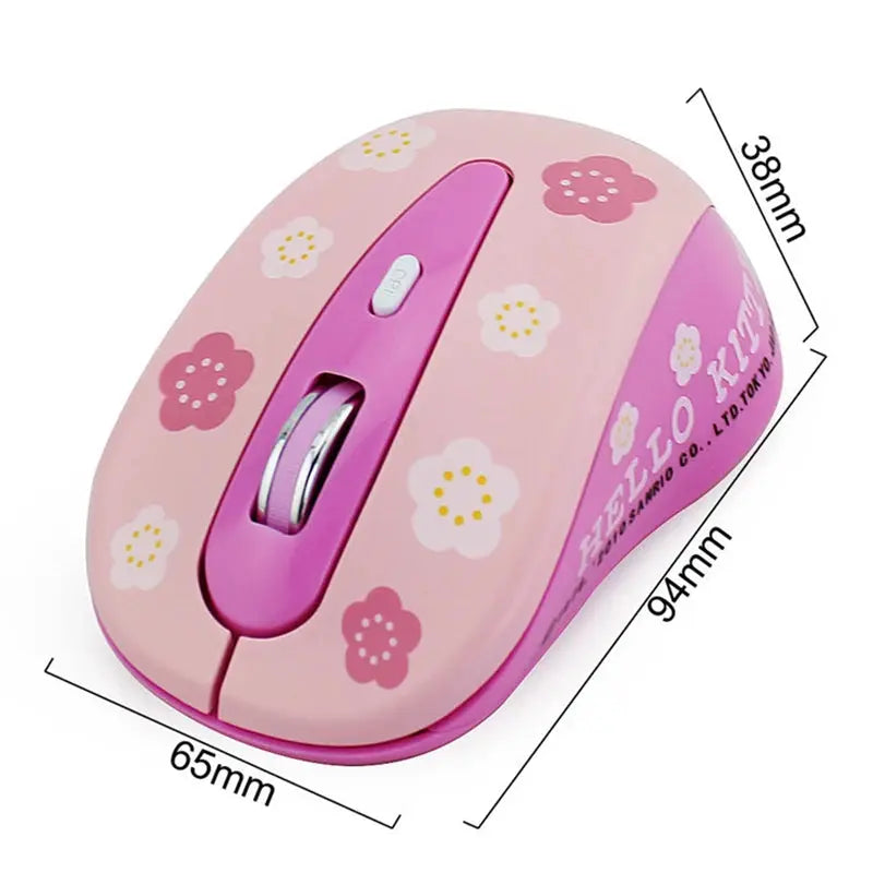 2.4G Hello Kitty Wireless Computer Mouse - Browsglamour