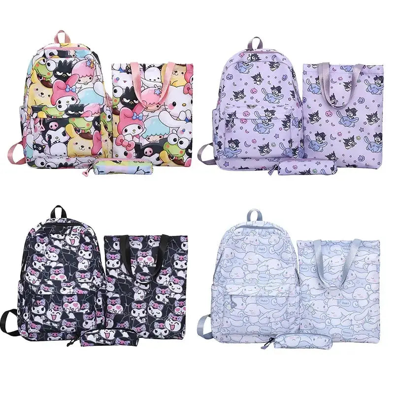 3pc Sanrio Backpacks-Lunch Tote, and Pencil Bag Browsglamour