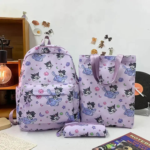 3pc Sanrio Backpacks-Lunch Tote, and Pencil Bag Browsglamour