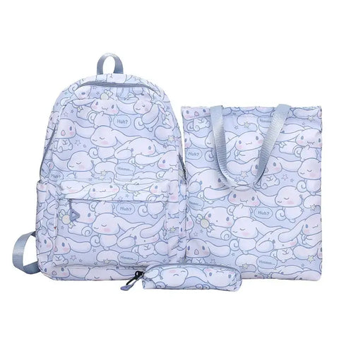 3pc Sanrio School Bags-Backpacks with Lunch Tote, and Pencil Bag - Browsglamour