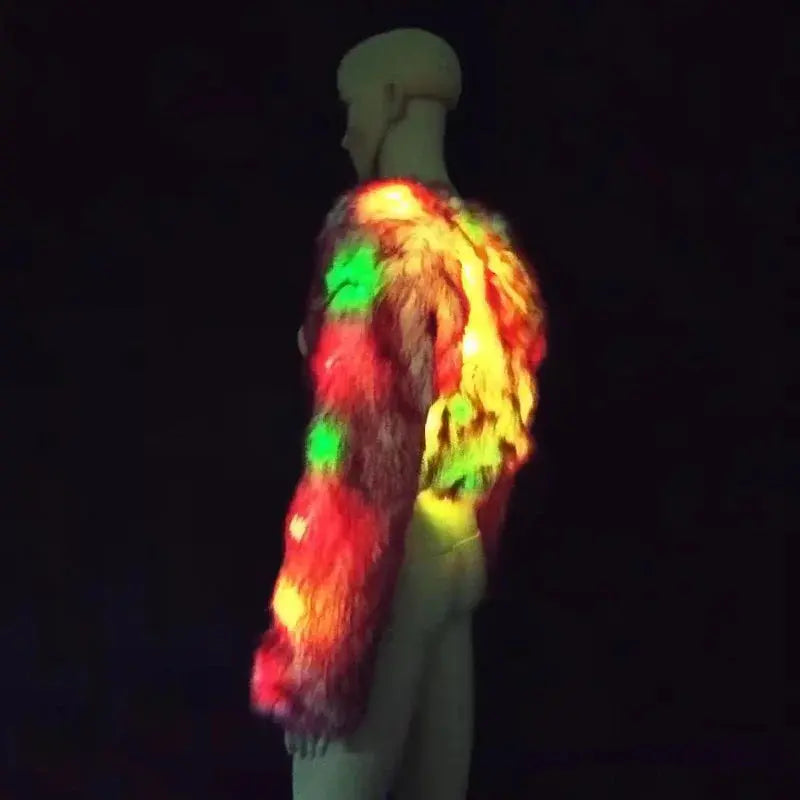 Carnival LED Fur Coat - Browsglamour