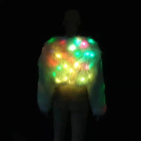 Carnival LED Fur Coat - Browsglamour