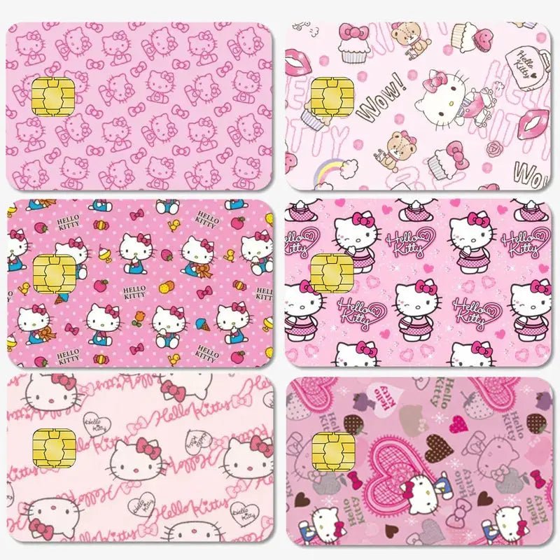 Hello kitty Credit Card/Debit Card Film Sticker Diy Decal for Big Small Chips and Big Chips - Browsglamour