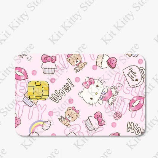 Hello kitty Credit Card/Debit Card Film Sticker Diy Decal for Big Small Chips and Big Chips - Browsglamour