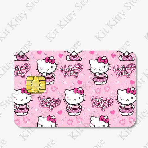 Hello kitty Credit Card/Debit Card Film Sticker Diy Decal for Big Small Chips and Big Chips - Browsglamour