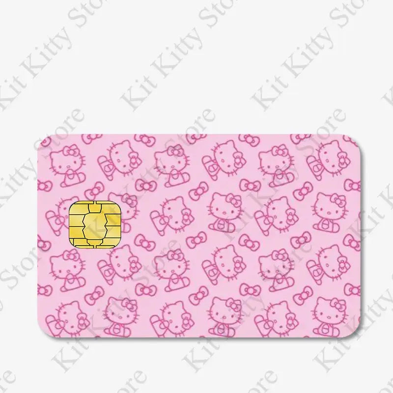 Hello kitty Credit Card/Debit Card Film Sticker Diy Decal for Big Small Chips and Big Chips - Browsglamour