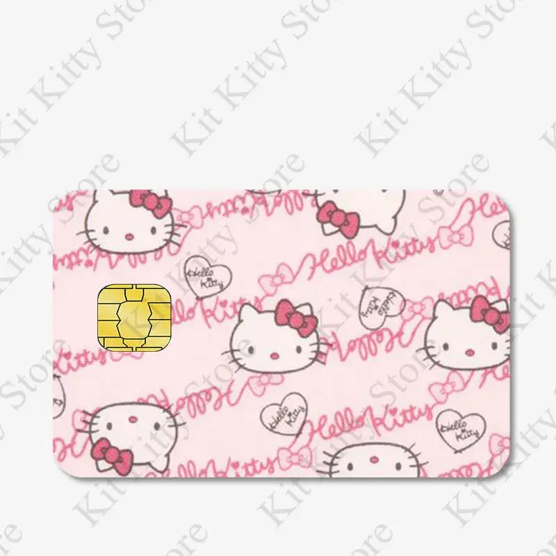 Hello kitty Credit Card/Debit Card Film Sticker Diy Decal for Big Small Chips and Big Chips - Browsglamour