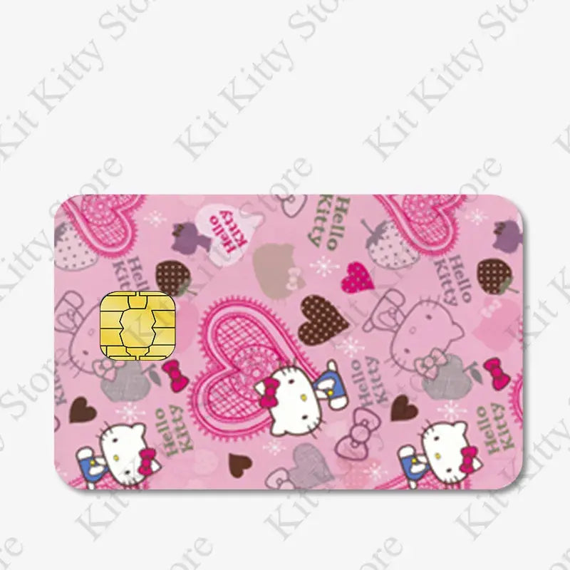 Hello kitty Credit Card/Debit Card Film Sticker Diy Decal for Big Small Chips and Big Chips - Browsglamour