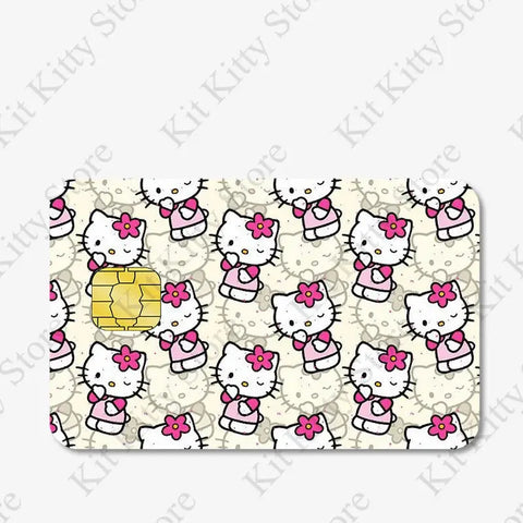 Hello kitty Credit Card/Debit Card Film Sticker Diy Decal for Big Small Chips and Big Chips - Browsglamour