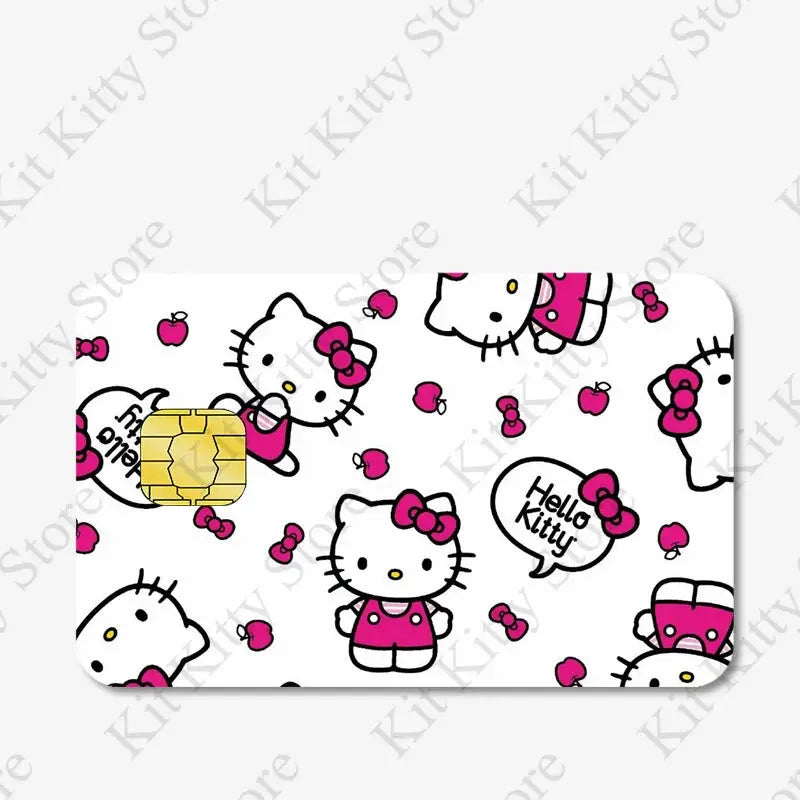 Hello kitty Credit Card/Debit Card Film Sticker Diy Decal for Big Small Chips and Big Chips - Browsglamour