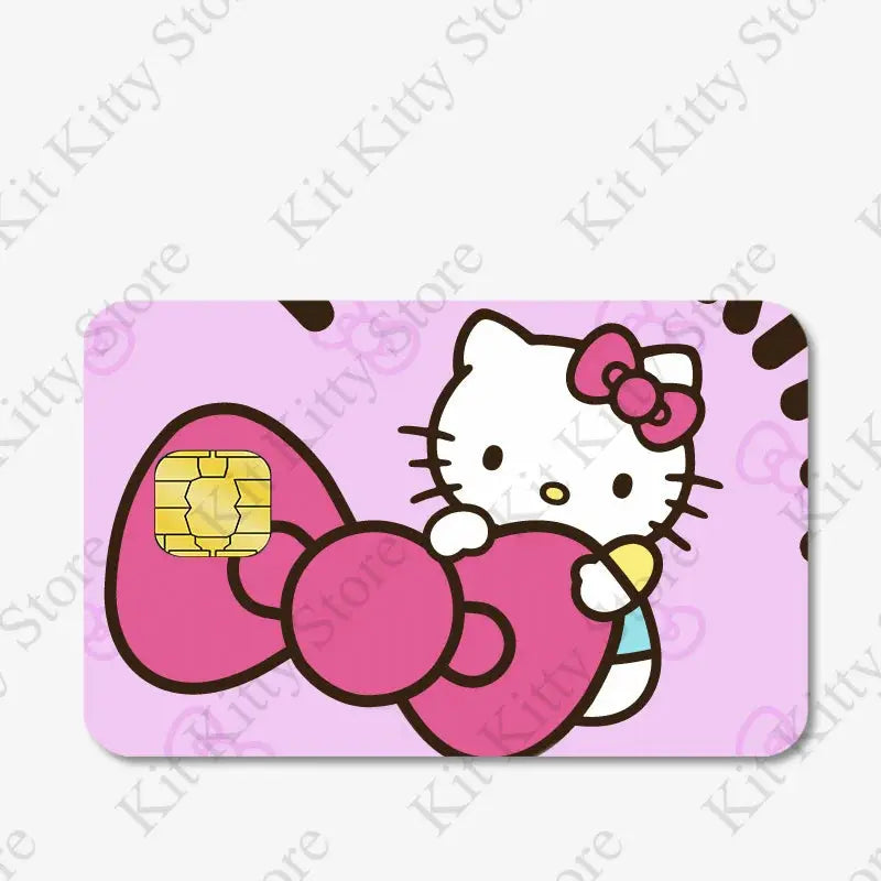 Hello kitty Credit Card/Debit Card Film Sticker Diy Decal for Big Small Chips and Big Chips - Browsglamour