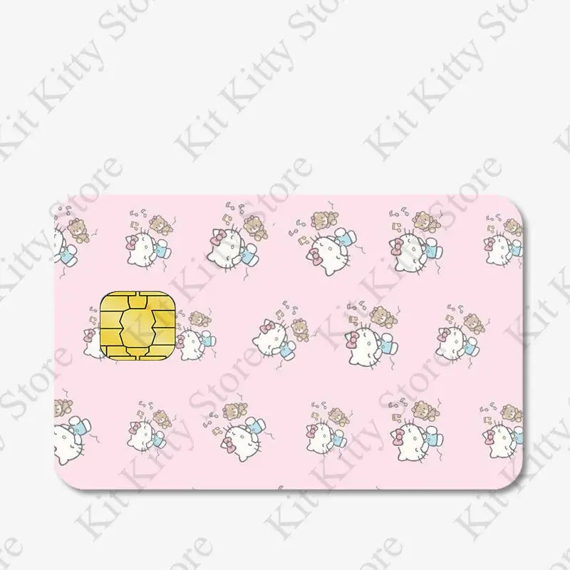 Hello kitty Credit Card/Debit Card Film Sticker Diy Decal for Big Small Chips and Big Chips - Browsglamour