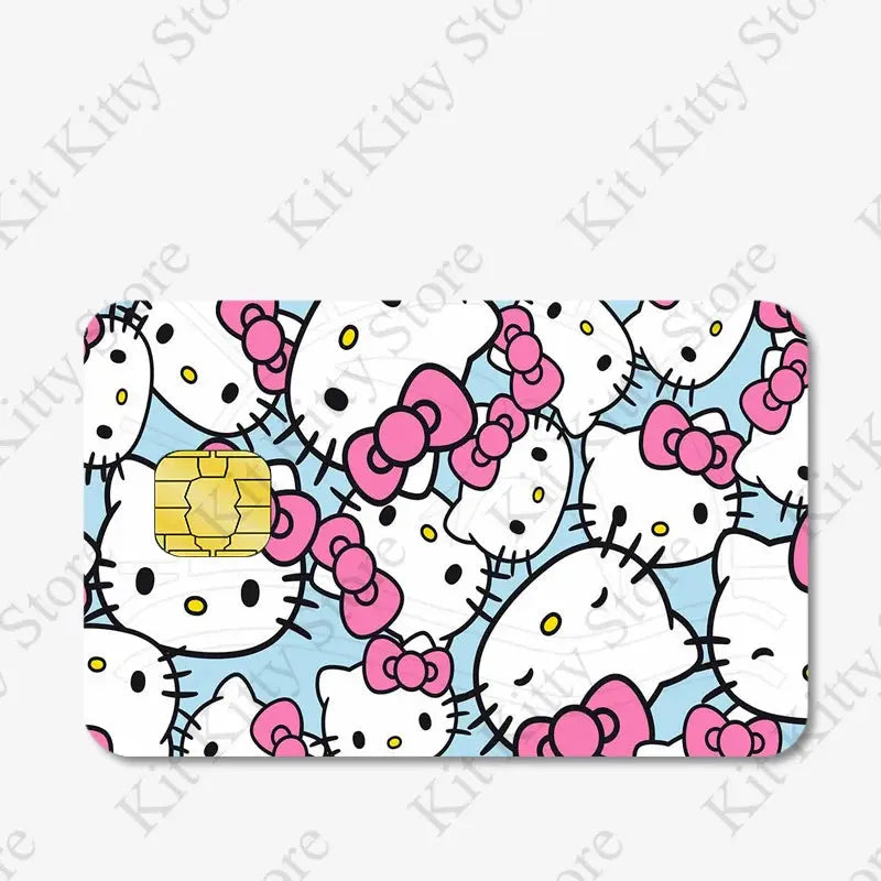 Hello kitty Credit Card/Debit Card Film Sticker Diy Decal for Big Small Chips and Big Chips - Browsglamour