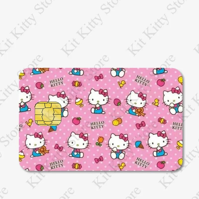 Hello kitty Credit Card/Debit Card Film Sticker Diy Decal for Big Small Chips and Big Chips - Browsglamour