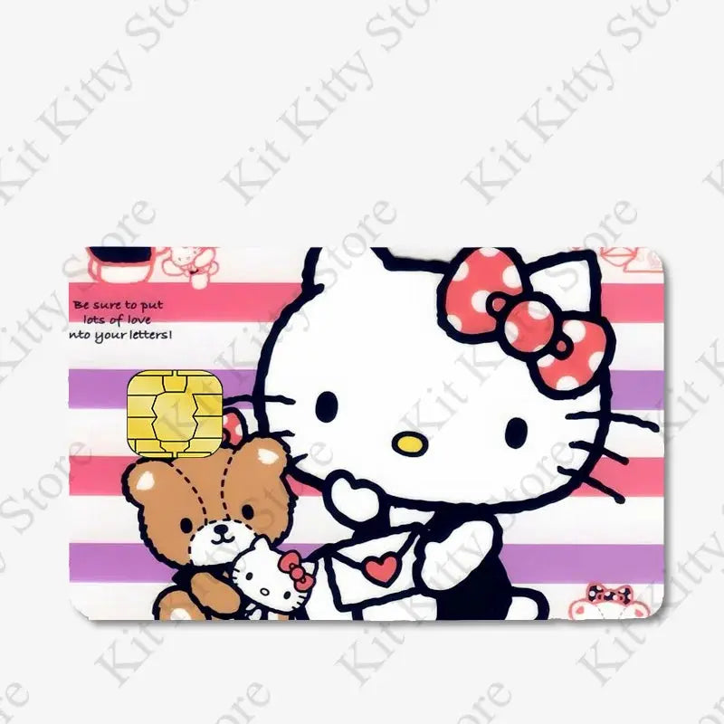 Hello kitty Credit Card/Debit Card Film Sticker Diy Decal for Big Small Chips and Big Chips - Browsglamour