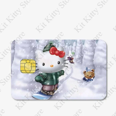 Hello kitty Credit Card/Debit Card Film Sticker Diy Decal for Big Small Chips and Big Chips - Browsglamour