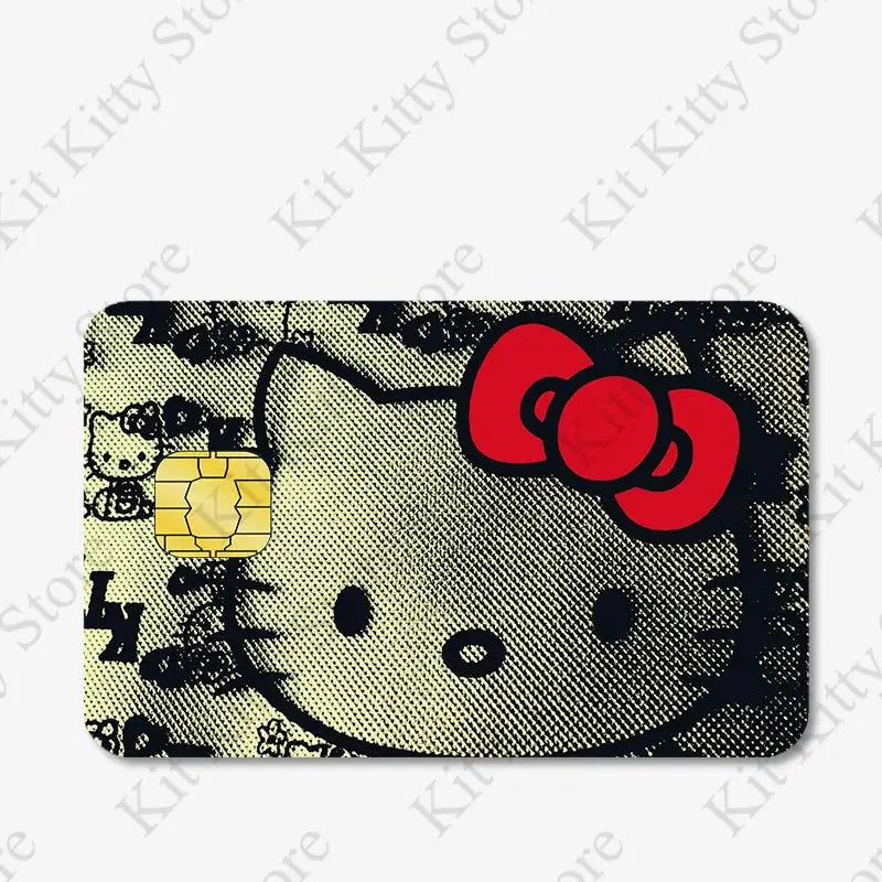 Hello kitty Credit Card/Debit Card Film Sticker Diy Decal for Big Small Chips and Big Chips - Browsglamour