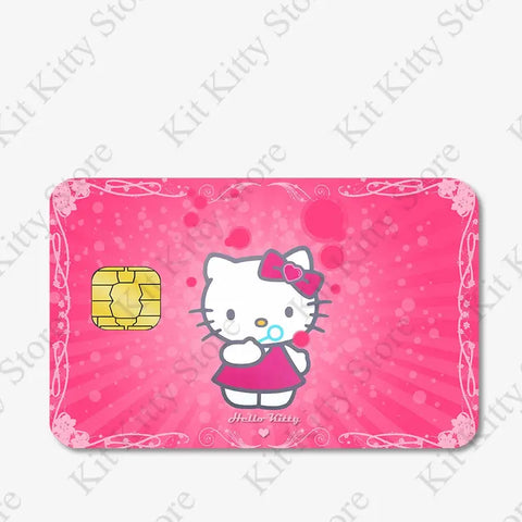 Hello kitty Credit Card/Debit Card Film Sticker Diy Decal for Big Small Chips and Big Chips - Browsglamour