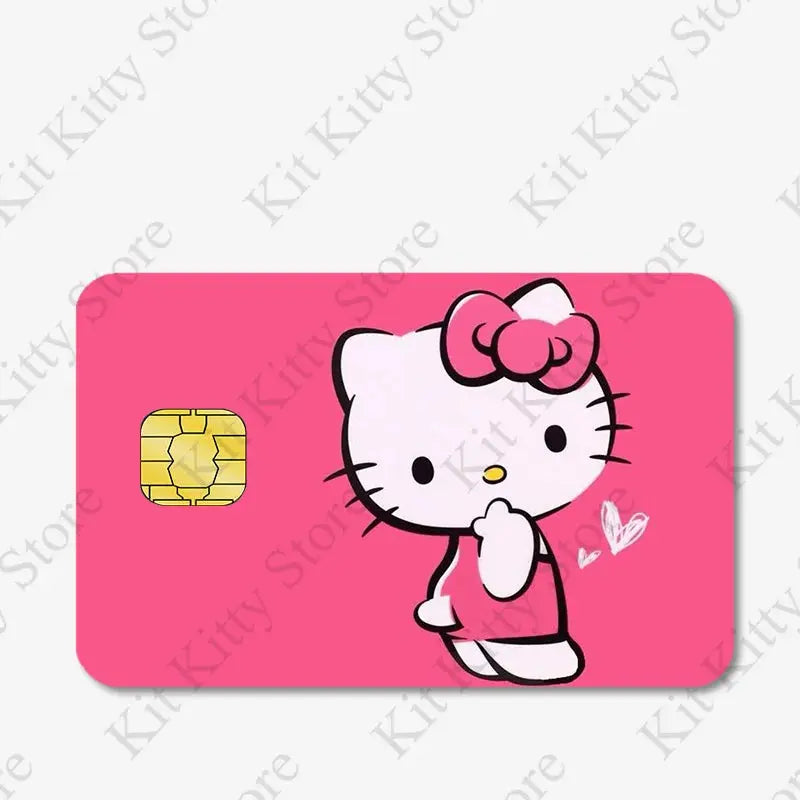 Hello kitty Credit Card/Debit Card Film Sticker Diy Decal for Big Small Chips and Big Chips - Browsglamour