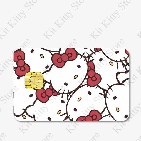 Hello kitty Credit Card/Debit Card Film Sticker Diy Decal for Big Small Chips and Big Chips - Browsglamour