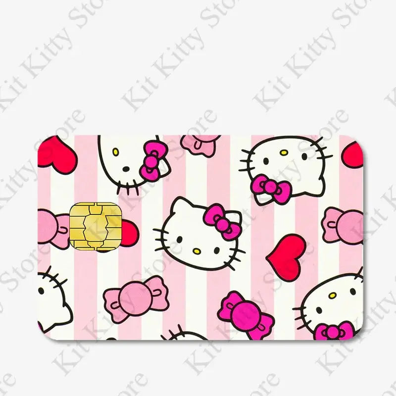 Hello kitty Credit Card/Debit Card Film Sticker Diy Decal for Big Small Chips and Big Chips - Browsglamour