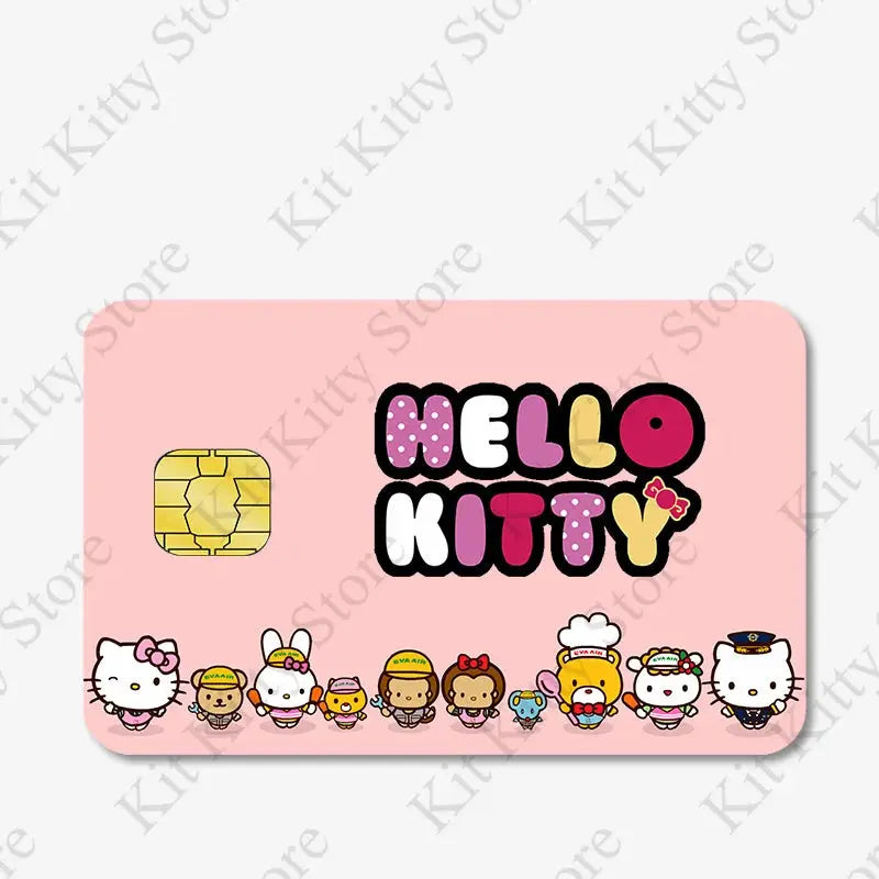 Hello kitty Credit Card/Debit Card Film Sticker Diy Decal for Big Small Chips and Big Chips - Browsglamour