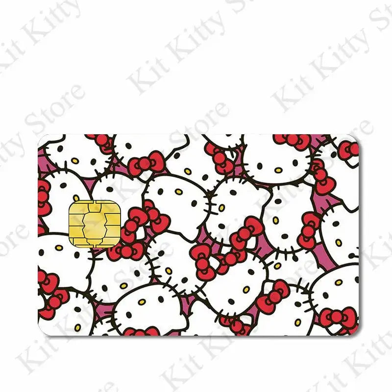 Hello kitty Credit Card/Debit Card Film Sticker Diy Decal for Big Small Chips and Big Chips - Browsglamour