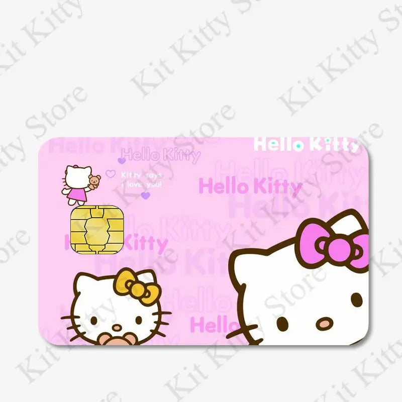 Hello kitty Credit Card/Debit Card Film Sticker Diy Decal for Big Small Chips and Big Chips - Browsglamour