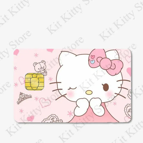 Hello kitty Credit Card/Debit Card Film Sticker Diy Decal for Big Small Chips and Big Chips - Browsglamour