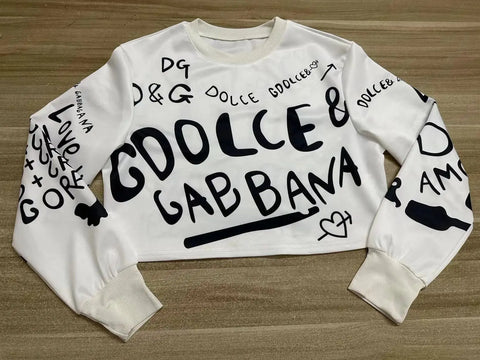 Dolce Gabbana Long Sleeve Crew Shirt - Browsglamour