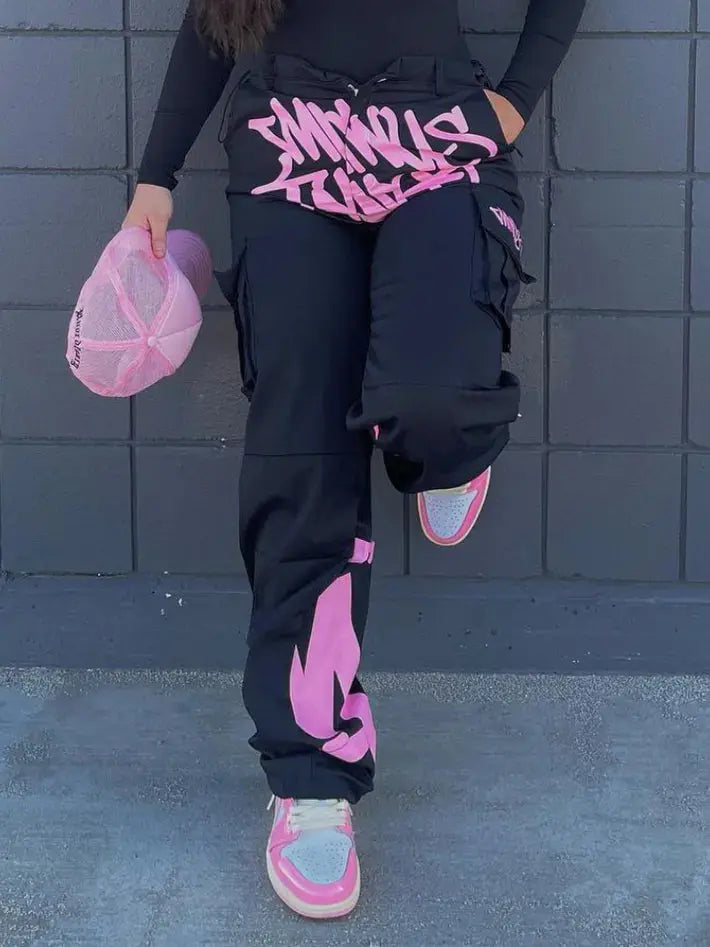 Graffiti Cargo Pants - Browsglamour