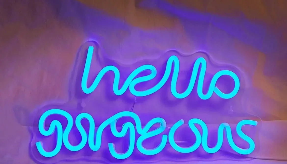 Hello Gorgeous Neon Signs - Browsglamour