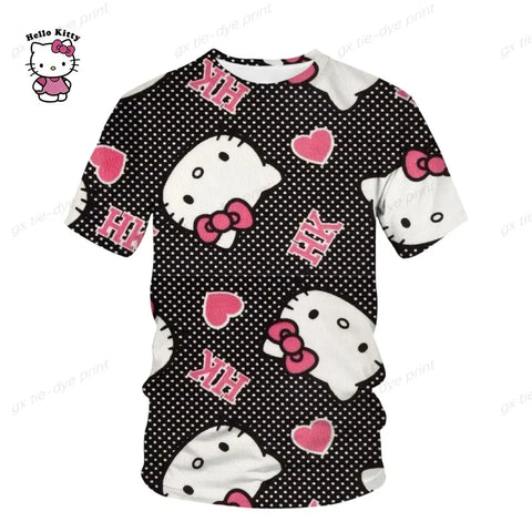 Hello Kitty 3D Printed Hoodie Dress - Browsglamour