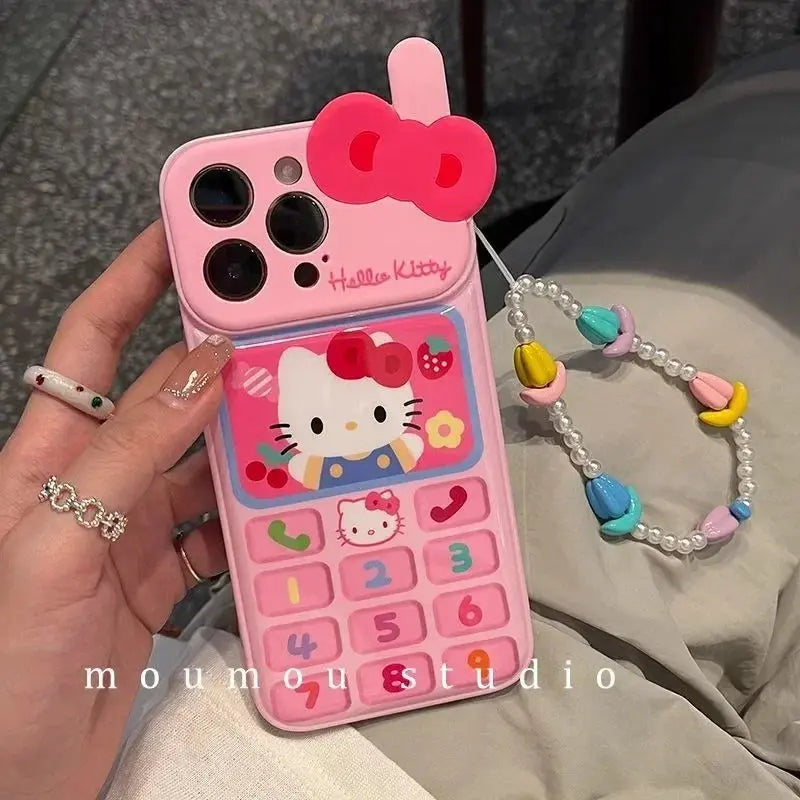 Hello Kitty Phone Cases Cute- Telephone Pink - Browsglamour