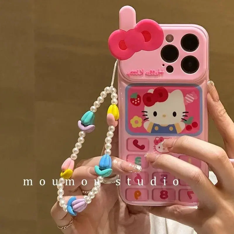 Hello Kitty Phone Cases Cute- Telephone Pink - Browsglamour