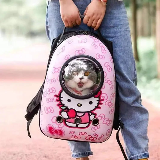 Hello Kitty Portable Space Capsule Pet Cat Bag - Browsglamour