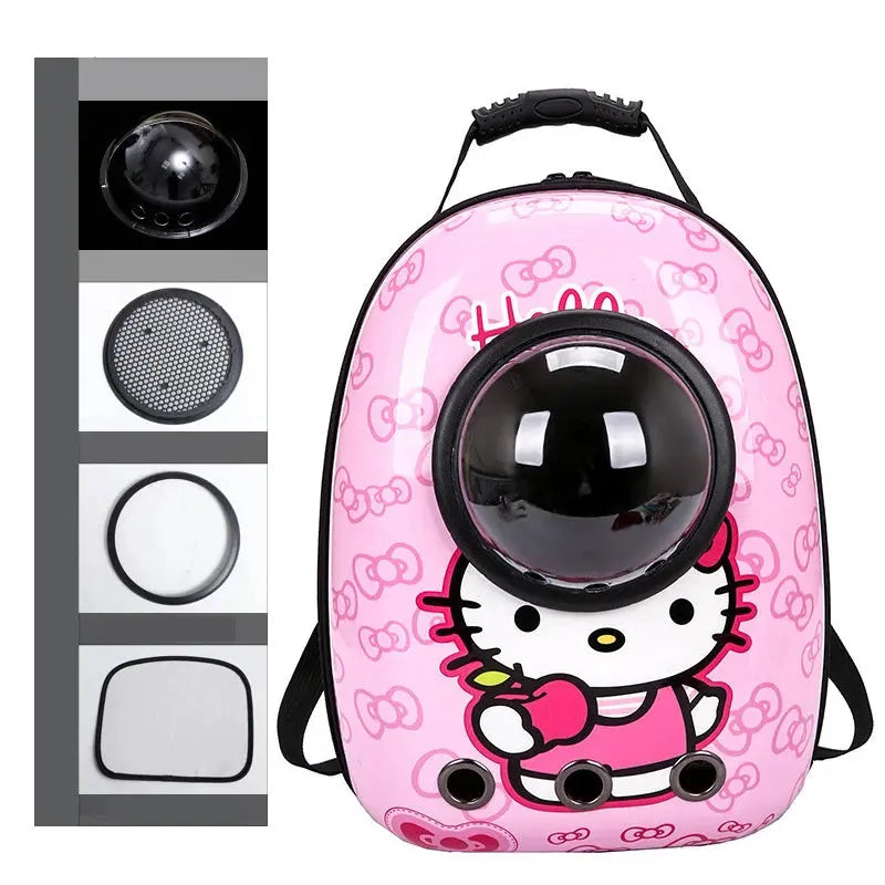 Hello Kitty Portable Space Capsule Pet Cat Bag - Browsglamour