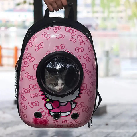 Hello Kitty Portable Space Capsule Pet Cat Bag - Browsglamour