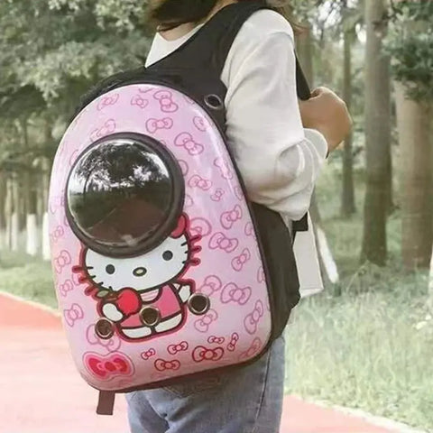 Hello Kitty Portable Space Capsule Pet Cat Bag - Browsglamour