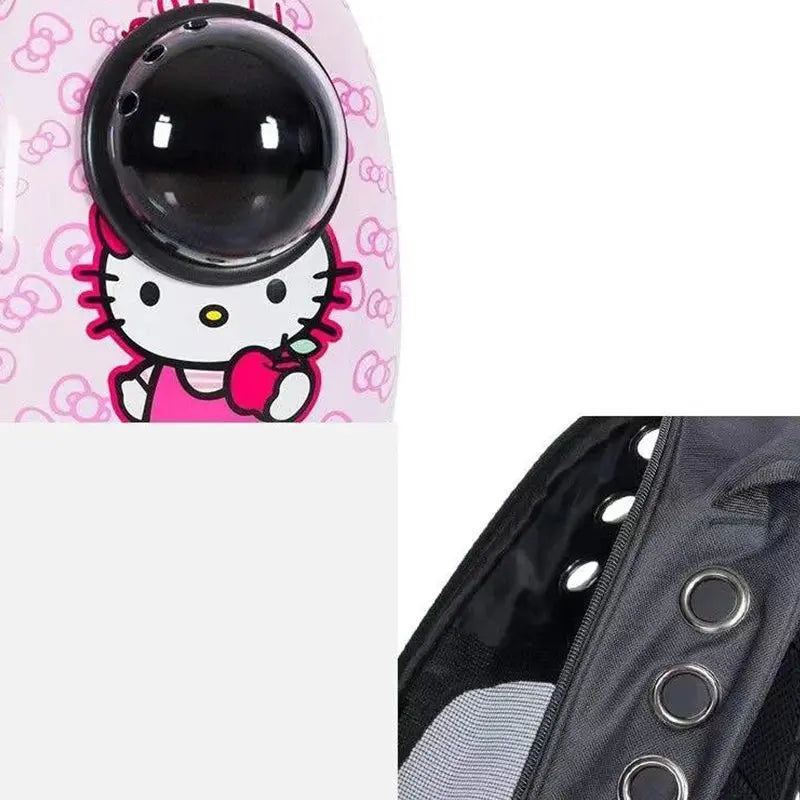 Hello Kitty Portable Space Capsule Pet Cat Bag - Browsglamour