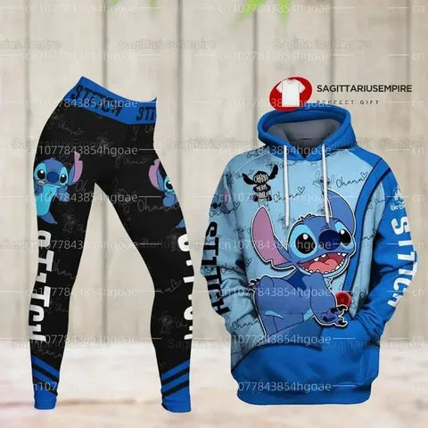 Hello Kitty and other Character 3D Hoodie Women's Hoodie and Leggings Yoga Suits - Browsglamour