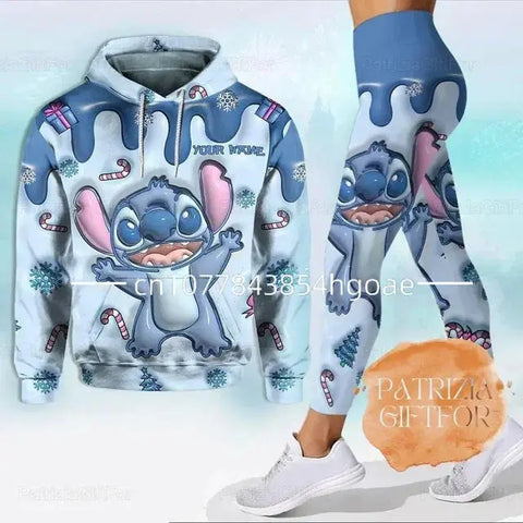 Hello Kitty and other Character 3D Hoodie Women's Hoodie and Leggings Yoga Suits - Browsglamour