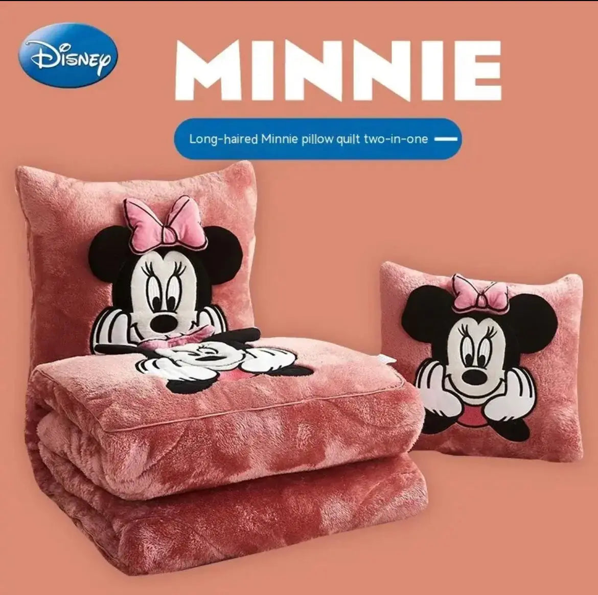 Hello Kitty, Mickey Mouse, and Minnie Mouse Throw Pillow Blankets - Browsglamour