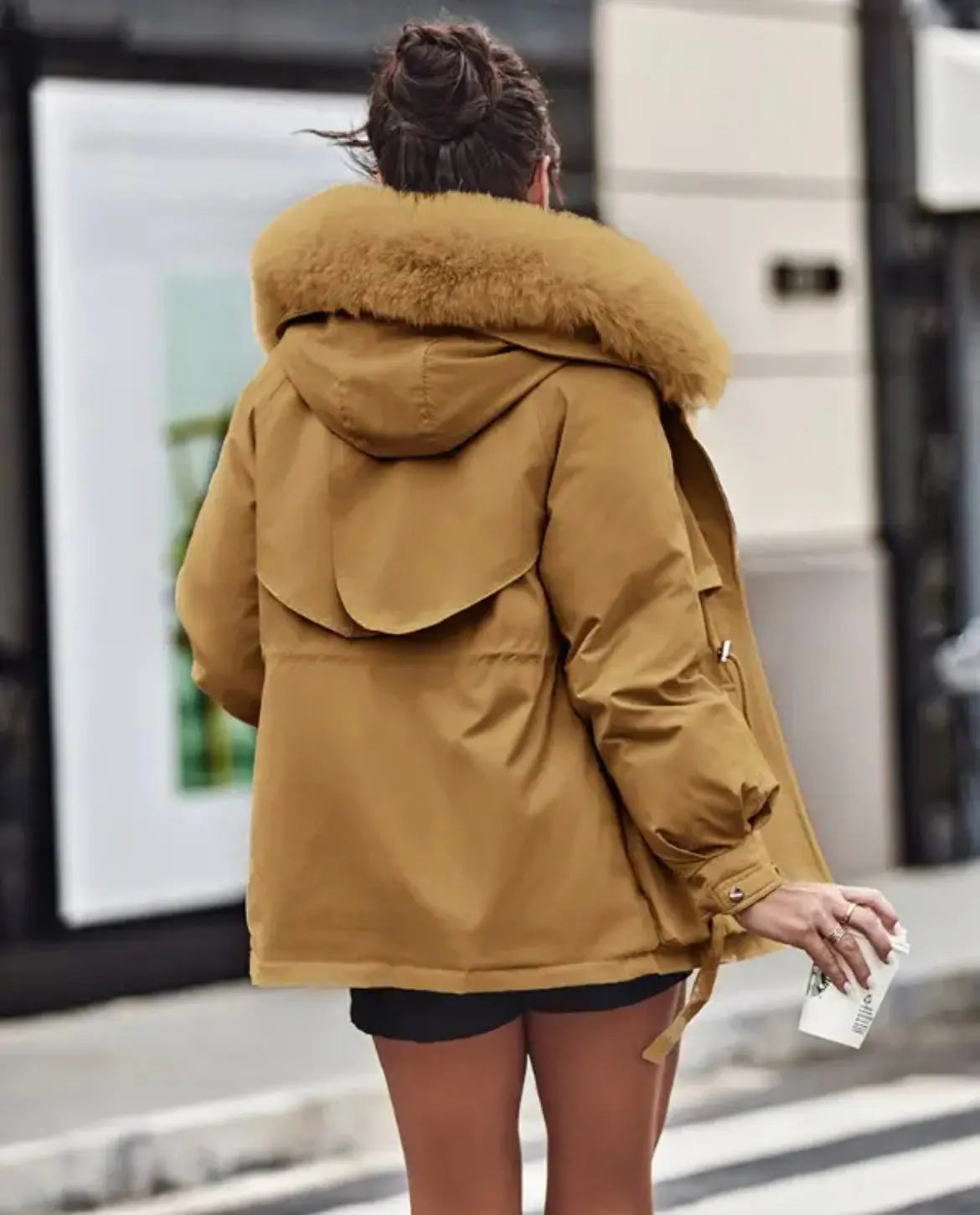 Hooded Cargo Parka Coat - Browsglamour