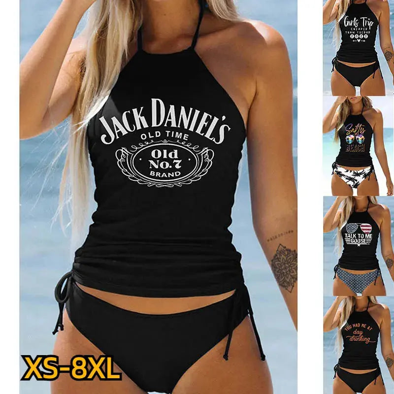 Jack Daniel’s and Way More High Waist Tankini - Browsglamour