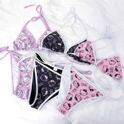 Kawaii Sanrio Hello Kitty Bikini Set - Browsglamour