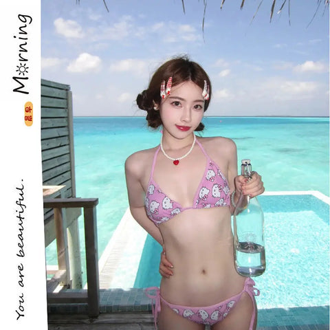 Kawaii Sanrio Hello Kitty Bikini Set - Browsglamour