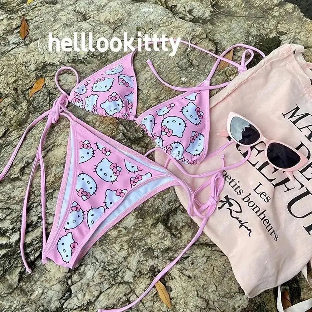 Kawaii Sanrio Hello Kitty Bikini Set - Browsglamour