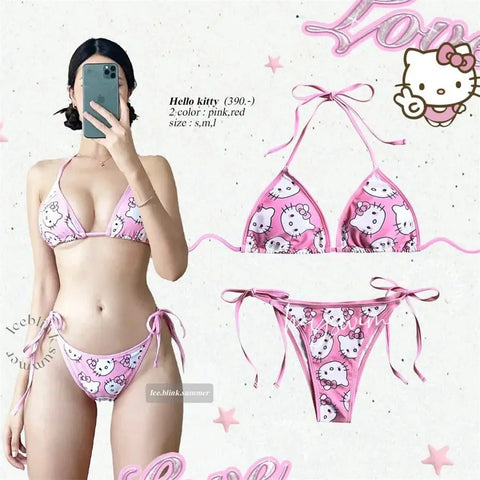 Kawaii Sanrio Hello Kitty Bikini Set - Browsglamour