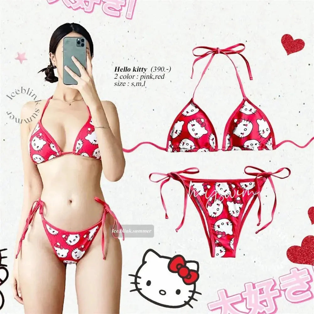 Kawaii Sanrio Hello Kitty Bikini Set - Browsglamour